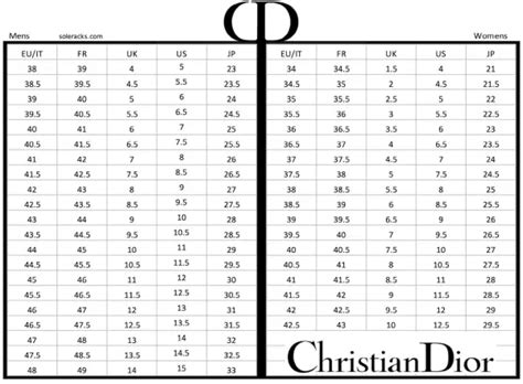 dior shoe sizes|dior size chart clothing.